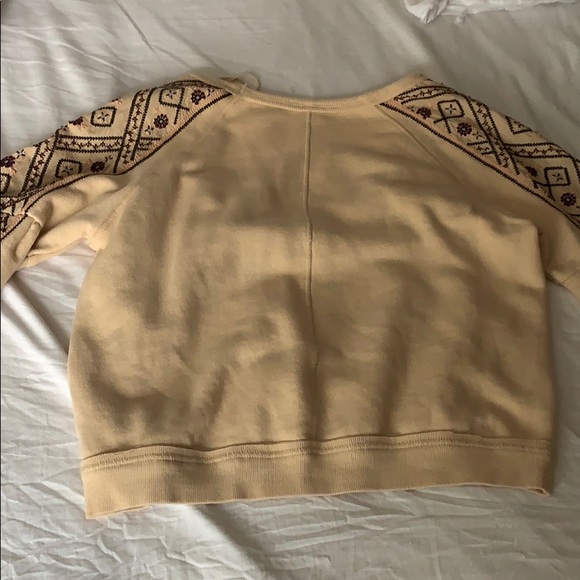 Cropped long sleeve free people sweater!! - Picture 3 of 5